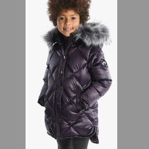 New! Appaman Long Puffer Coat, Sherpa-Lined - super warm! sz 12 NWOT